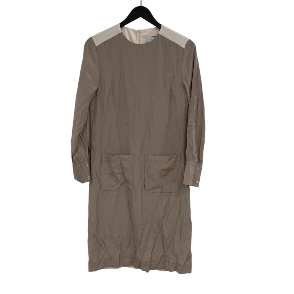 Ellie Makir New York Women’s  Beige Two Toned dress Size Large NWT Sheath